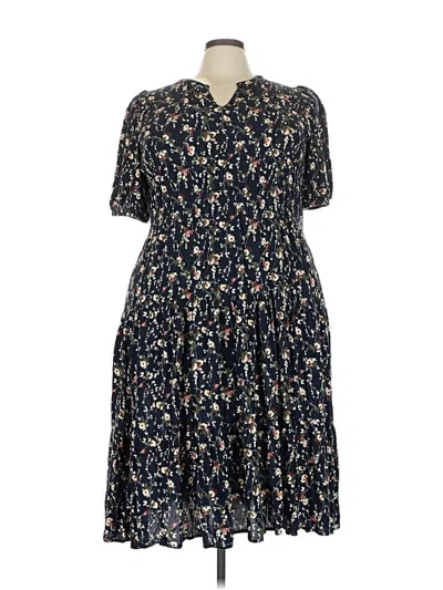 Pre-owned Melrose And Market Casual Dress In Blue