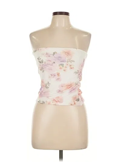 Pre-owned Garage Tube Top Ivory Strapless Neckline Tops In White