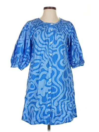 Pre-owned Oliphant Casual Dress In Blue
