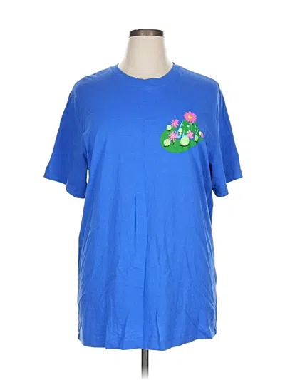 Pre-owned Nike Short Sleeve T-shirt In Blue