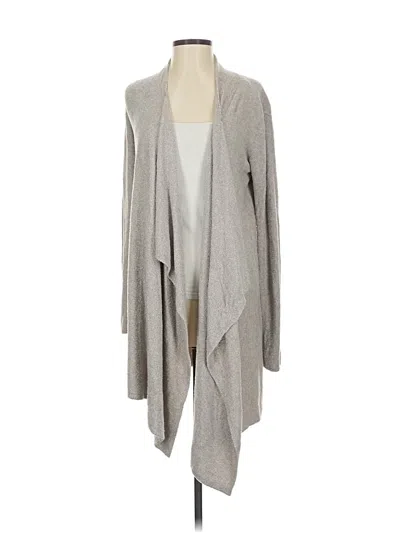 Pre-owned Barefoot Dreams Cardigan Sweater In Gray