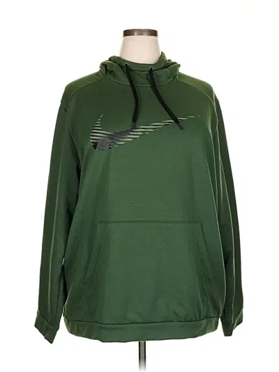Pre-owned Nike Pullover Hoodie In Green