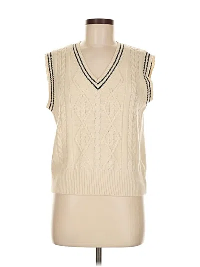 Pre-owned Shein Sweater Vest In White