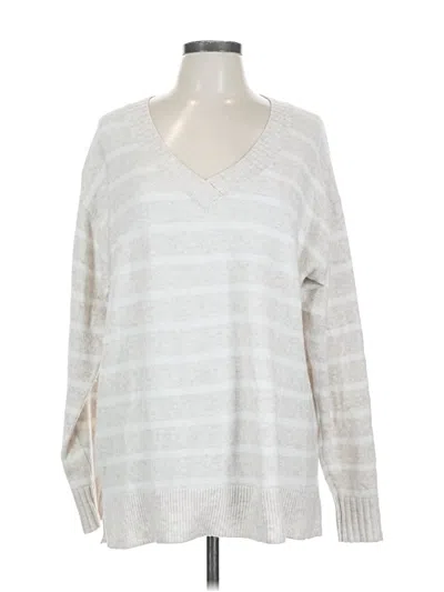 Pre-owned Caslon Pullover Sweater In Silver