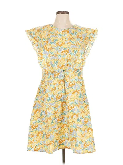 Lili Sidonio Molly Bracken Casual Dress In Yellow