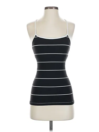 Pre-owned Lululemon Athletica Tank Top Black Halter Neckline Tops