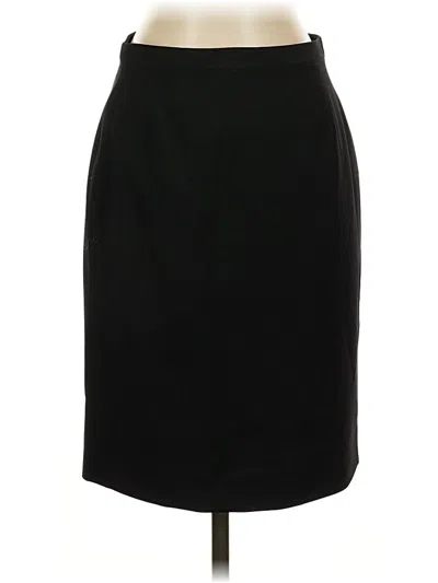 Pre-owned Brooks Brothers Wool Skirt In Black