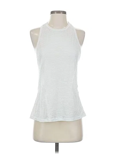 Pre-owned Lululemon Athletica Tank Top White Halter Neckline Tops