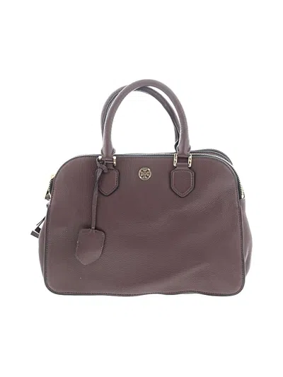 Pre-owned Tory Burch Leather Tote Bag In Brown