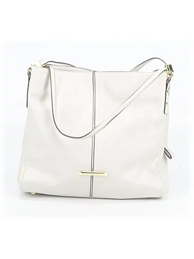 Pre-owned Anne Klein Shoulder Bag In White