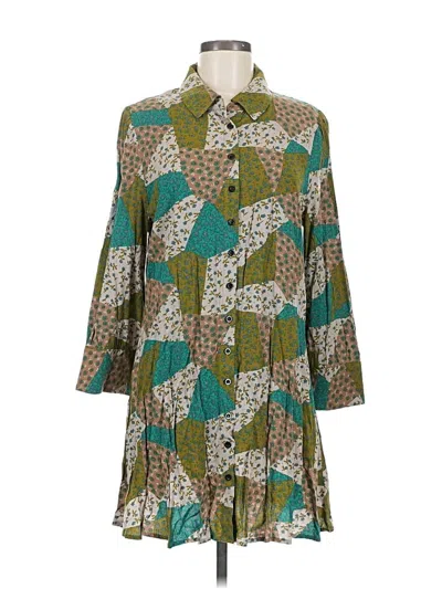 Natural Life Casual Dress In Green