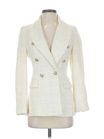 Pre-owned Zara Blazer Jacket In White