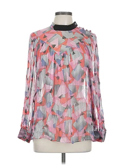 Pre-owned Coach Long Sleeve Blouse In Pink