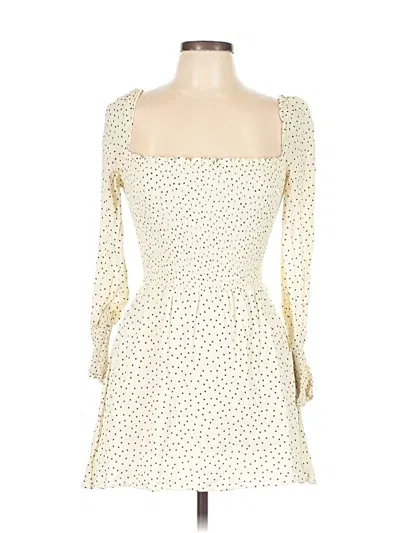Pre-owned Reformation Cocktail Dress In White