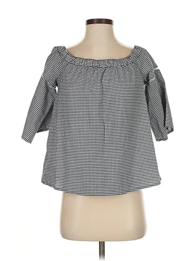 Pre-owned Abercrombie & Fitch 3/4 Sleeve Blouse In Blue