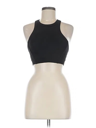 Pre-owned Lululemon Athletica Tank Top Black Halter Neckline Tops