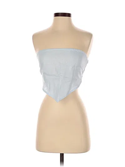 Vitamin A Tube Top Blue Strapless Neckline Tops In Blue
