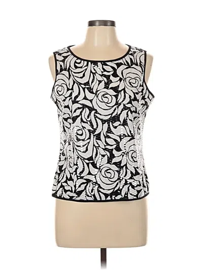 Pre-owned Briggs New York Sleeveless Blouse In White