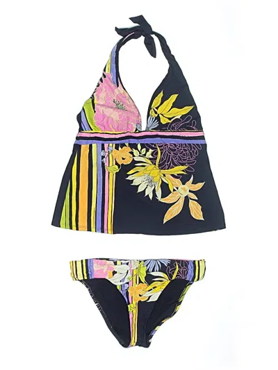 Pre-owned Trina Turk Two Piece Swimsuit In Black