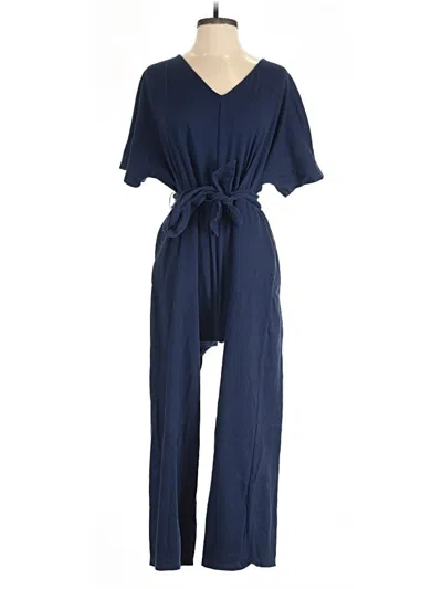 Pre-owned Lands' End Jumpsuit In Blue