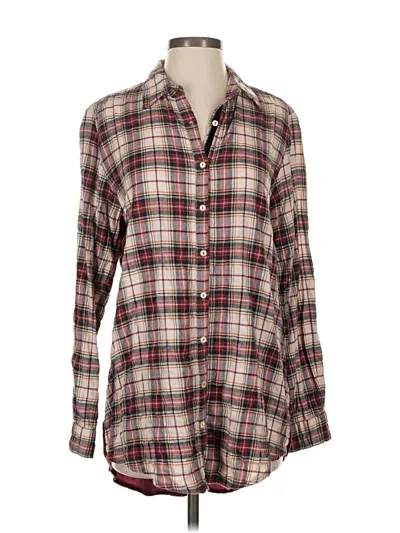 Pre-owned Johnny Was Casual Dress In Burgundy