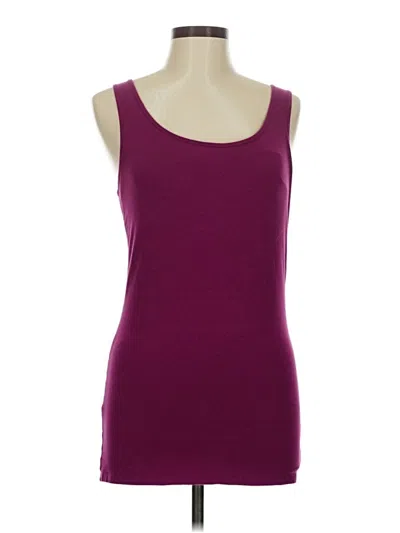 Pre-owned Duluth Trading Co. Tank Top Burgundy Strapless Neckline Tops