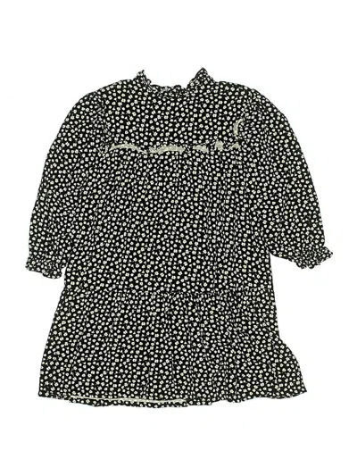 Pre-owned Zara Kids' 3/4 Sleeve Blouse In Black