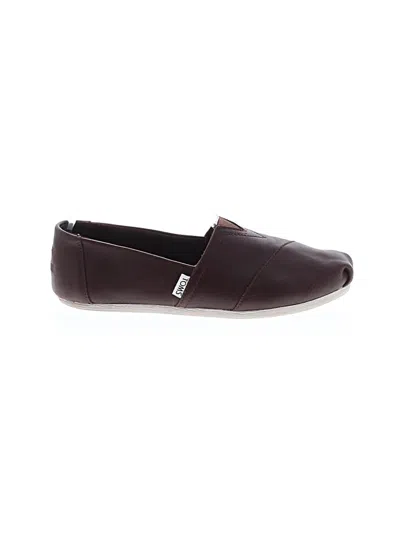 Pre-owned Toms Flats In Brown