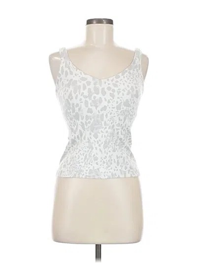 Pre-owned Lululemon Athletica Tank Top Ivory Strapless Neckline Tops In White