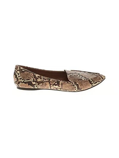 Pre-owned Madden Girl Flats In Brown