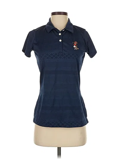 Pre-owned Nike Short Sleeve Polo Shirt In Blue