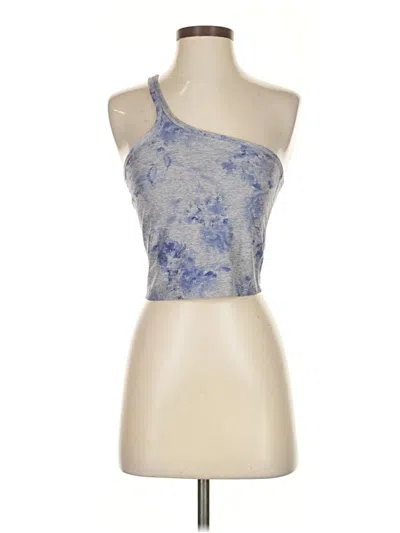 Pre-owned Beyond Yoga Tank Top Blue One Shoulder Neckline Tops