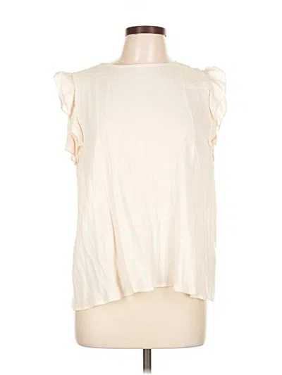Pre-owned Ba&sh Sleeveless Blouse In White