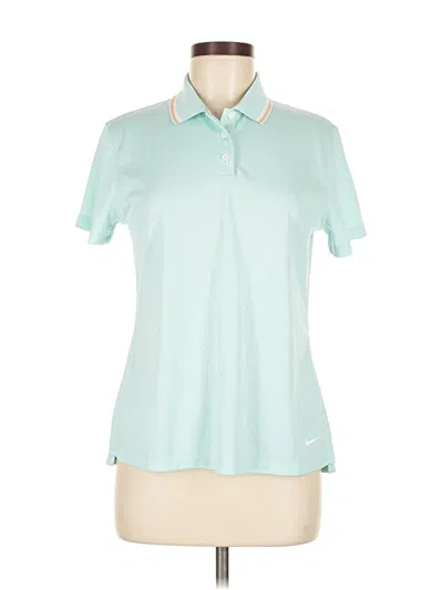 Pre-owned Nike Short Sleeve Polo Shirt In Blue