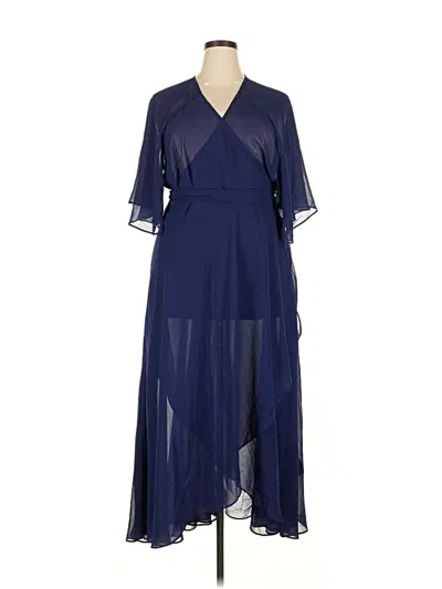 Pre-owned City Chic Kimono In Blue