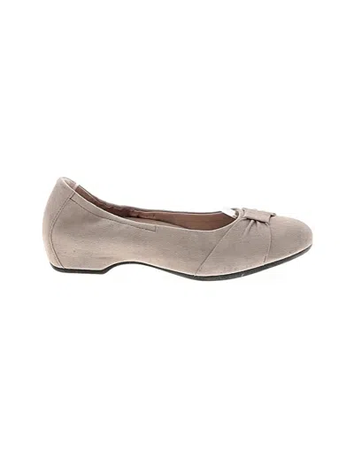 Pre-owned Dansko Flats In Gray