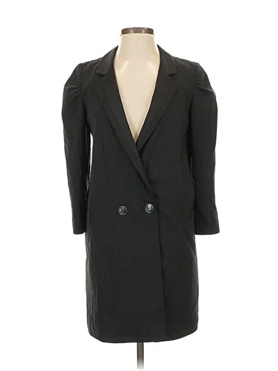 Pre-owned Cynthia Steffe Wool Coat In Black