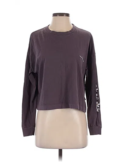 Pre-owned Quiksilver Long Sleeve T-shirt In Purple