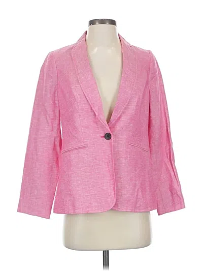 Pre-owned Talbots Blazer Jacket In Pink