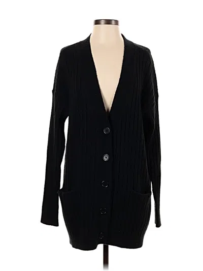 Pre-owned Sanctuary Cardigan Sweater In Black