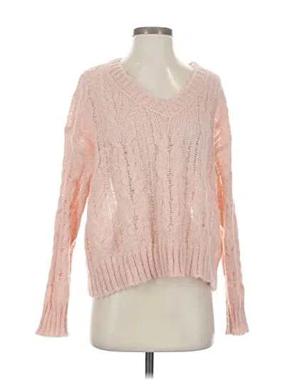 Pre-owned Lucky Brand Pullover Sweater In Pink