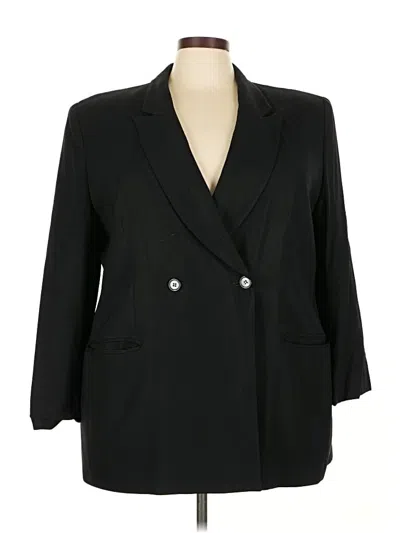 Pre-owned Jones New York Wool Blazer Jacket In Black