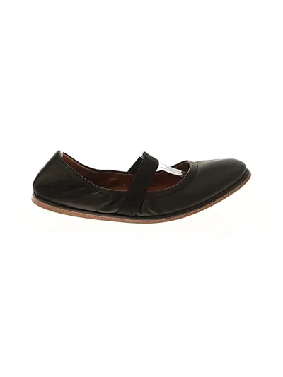 Pre-owned Lucky Brand Flats In Black