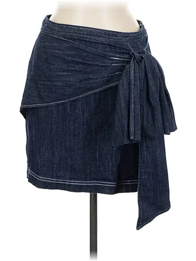 Pre-owned Pilcro Denim Skirt In Blue