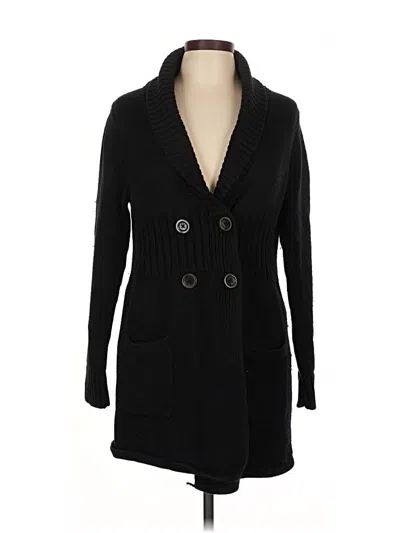 Pre-owned Gap Cardigan Sweater In Black