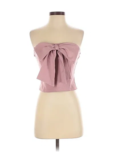 Pre-owned Fore Tube Top Pink Strapless Neckline Tops