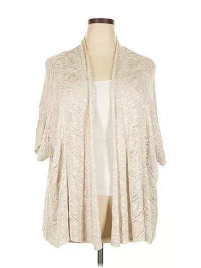 Pre-owned Eileen Fisher Cardigan Sweater In White
