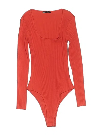 Pre-owned Zara Bodysuit In Red