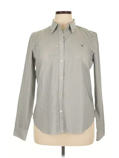 Pre-owned Polo Ralph Lauren Long Sleeve Button Down Shirt In Gray