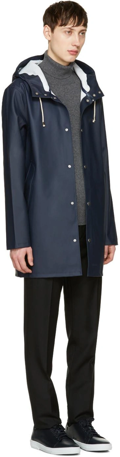 Shop Stutterheim Navy Stockholm Raincoat